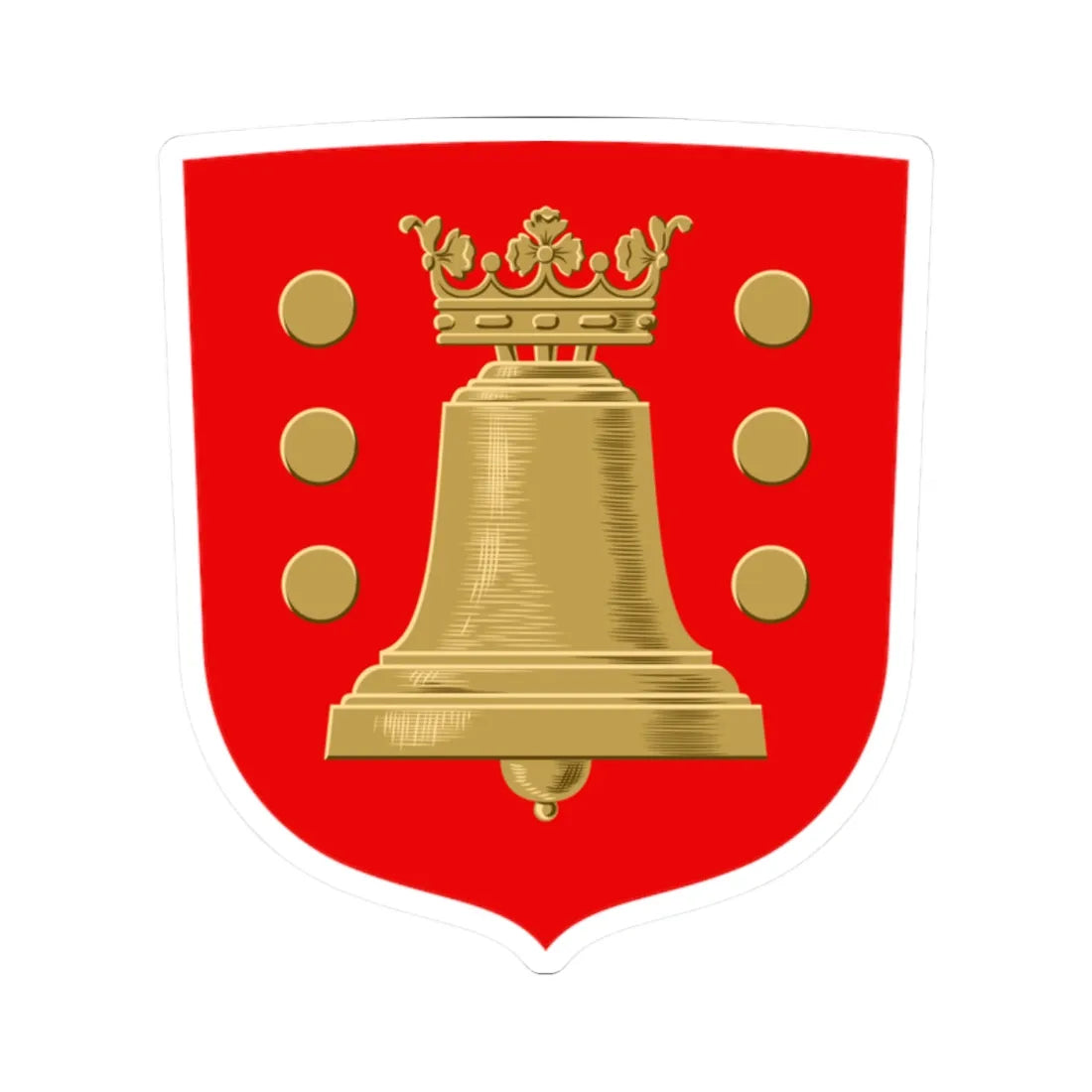 Kuorevesi.vaakuna (Finland) (Coat of Arms) STICKER Vinyl Kiss-Cut Decal 2 Inch White - The Sticker Space