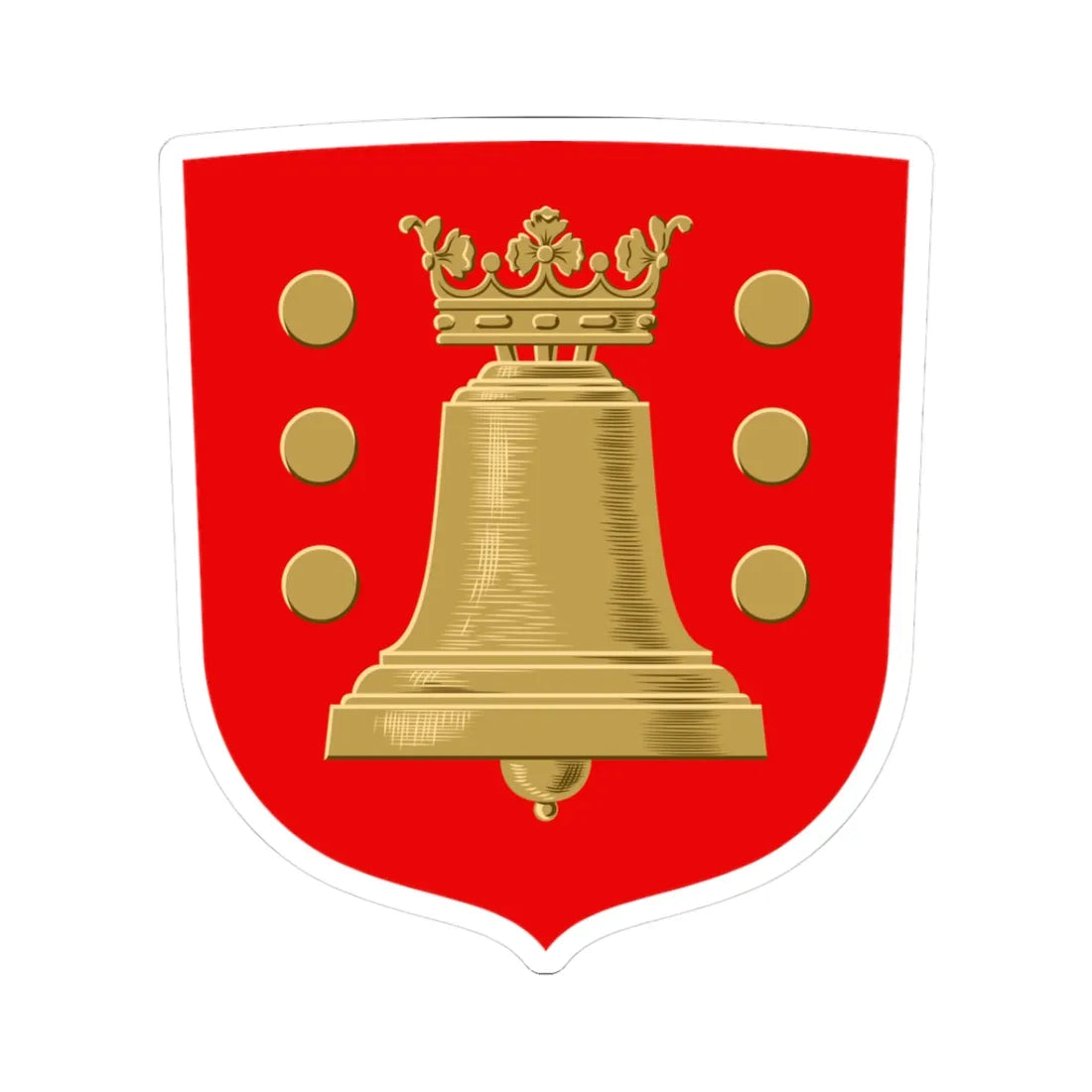 Kuorevesi.vaakuna (Finland) (Coat of Arms) STICKER Vinyl Kiss-Cut Decal 3 Inch White - The Sticker Space