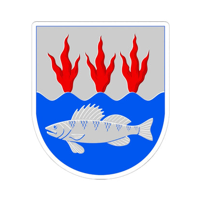 Kuortane.vaakuna (Finland) (Coat of Arms) STICKER Vinyl Kiss-Cut Decal 6 Inch White - The Sticker Space