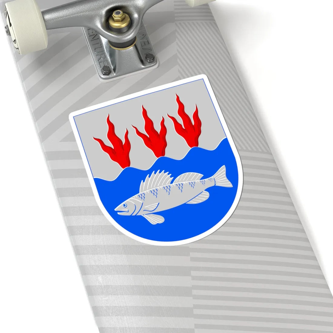 Kuortane.vaakuna (Finland) (Coat of Arms) STICKER Vinyl Kiss-Cut Decal - The Sticker Space