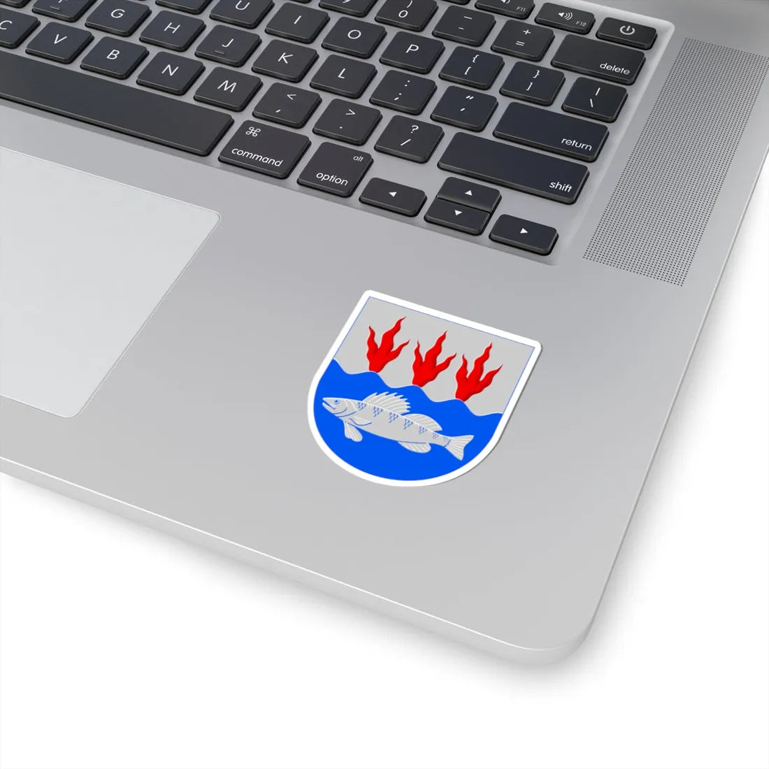 Kuortane.vaakuna (Finland) (Coat of Arms) STICKER Vinyl Kiss-Cut Decal - The Sticker Space