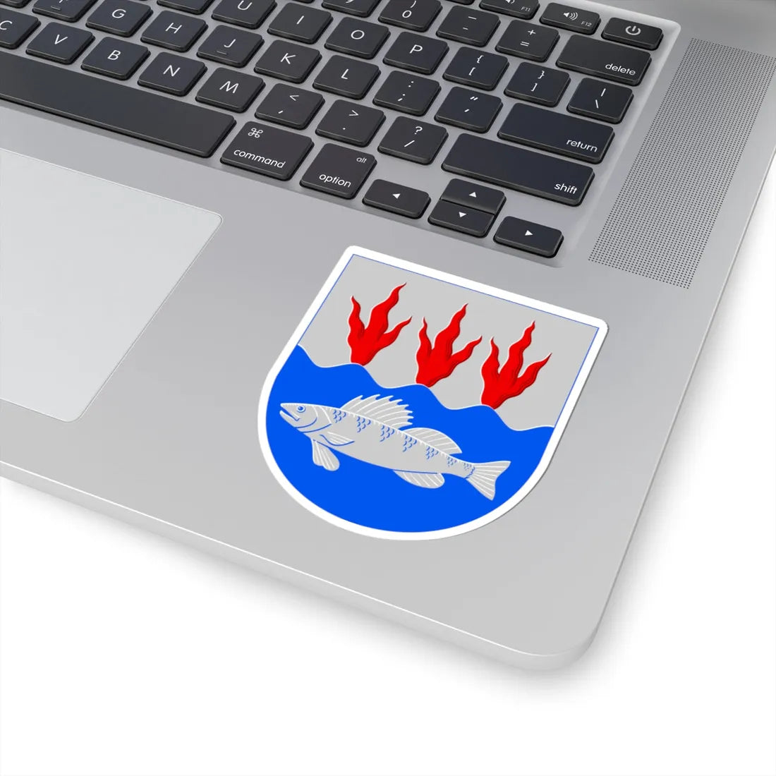 Kuortane.vaakuna (Finland) (Coat of Arms) STICKER Vinyl Kiss-Cut Decal - The Sticker Space