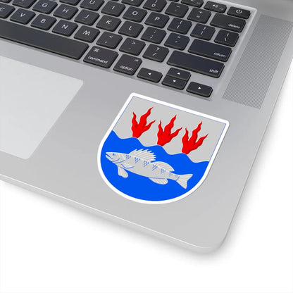 Kuortane.vaakuna (Finland) (Coat of Arms) STICKER Vinyl Kiss-Cut Decal - The Sticker Space