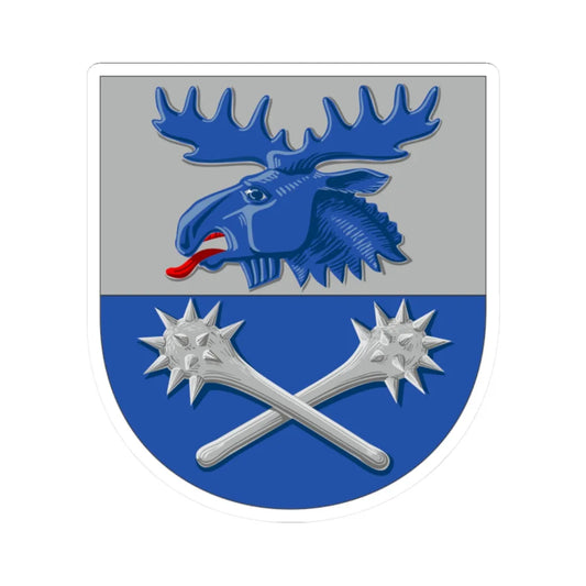 Kurikka.vaakuna (Finland) (Coat of Arms) STICKER Vinyl Kiss-Cut Decal 2 Inch White - The Sticker Space