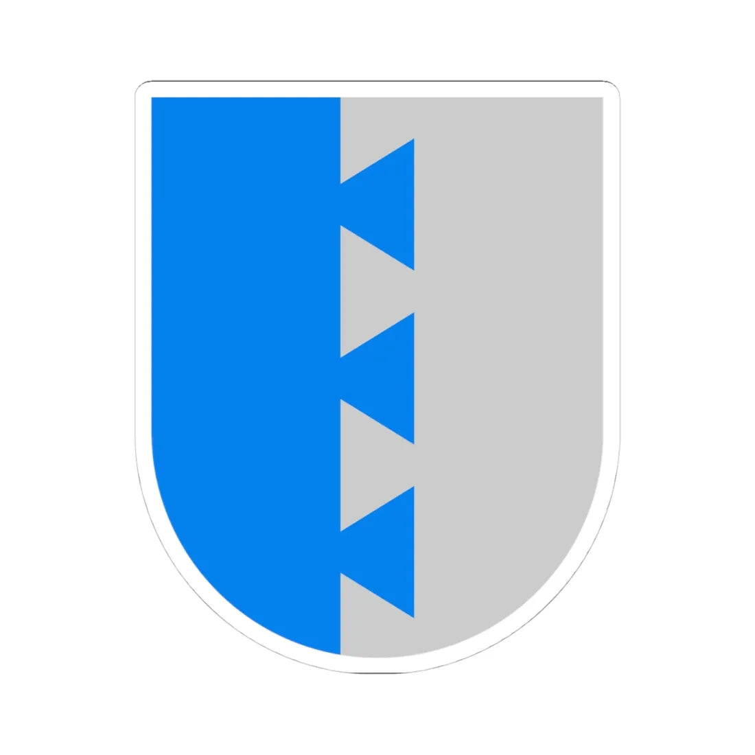 Kurikka.vaakuna.2009 (Finland) (Coat of Arms) STICKER Vinyl Kiss-Cut Decal 4 Inch White - The Sticker Space