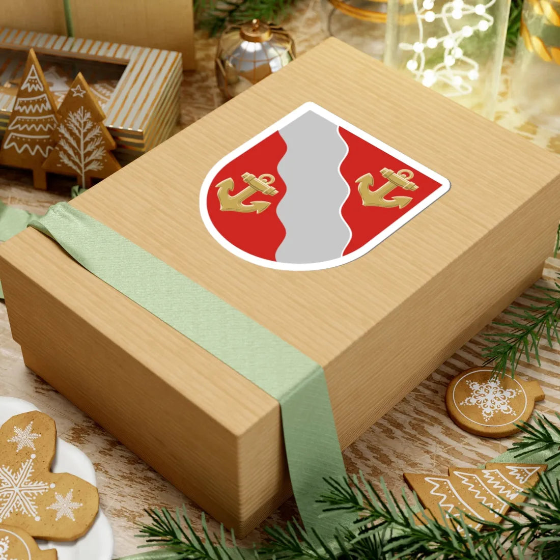 Kustavi vaakuna (Finland) (Coat of Arms) STICKER Vinyl Kiss-Cut Decal - The Sticker Space