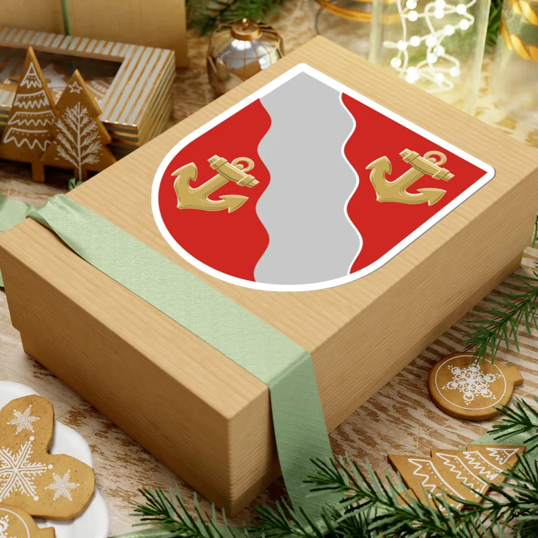 Kustavi vaakuna (Finland) (Coat of Arms) STICKER Vinyl Kiss-Cut Decal - The Sticker Space