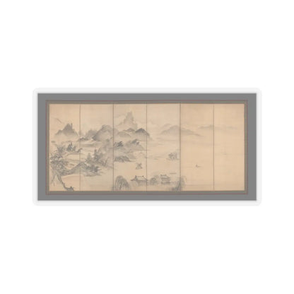 Kusumi Morikage - View of West Lake - mid- to late 17th century v2 - STICKER Vinyl Kiss-Cut Decal