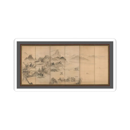 Kusumi Morikage - View of West Lake - mid- to late 17th century v2 - STICKER Vinyl Kiss-Cut Decal