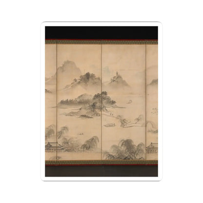 Kusumi Morikage - View of West Lake - mid- to late 17th century v4 - STICKER Vinyl Kiss-Cut Decal