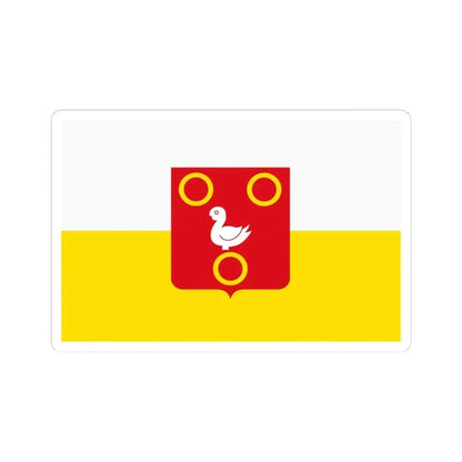 Kuurne vlag (Belgium) STICKER Vinyl Kiss-Cut Decal 3 Inch White - The Sticker Space