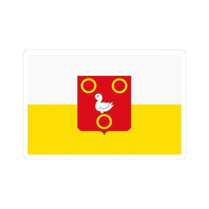 Kuurne vlag (Belgium) STICKER Vinyl Kiss-Cut Decal 4 Inch White - The Sticker Space