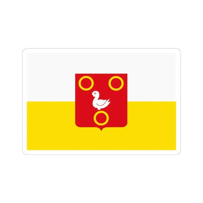 Kuurne vlag (Belgium) STICKER Vinyl Kiss-Cut Decal 6 Inch White - The Sticker Space