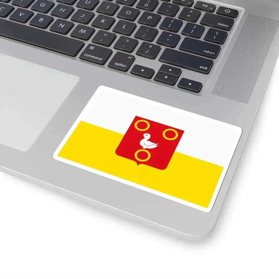 Kuurne vlag (Belgium) STICKER Vinyl Kiss-Cut Decal - The Sticker Space