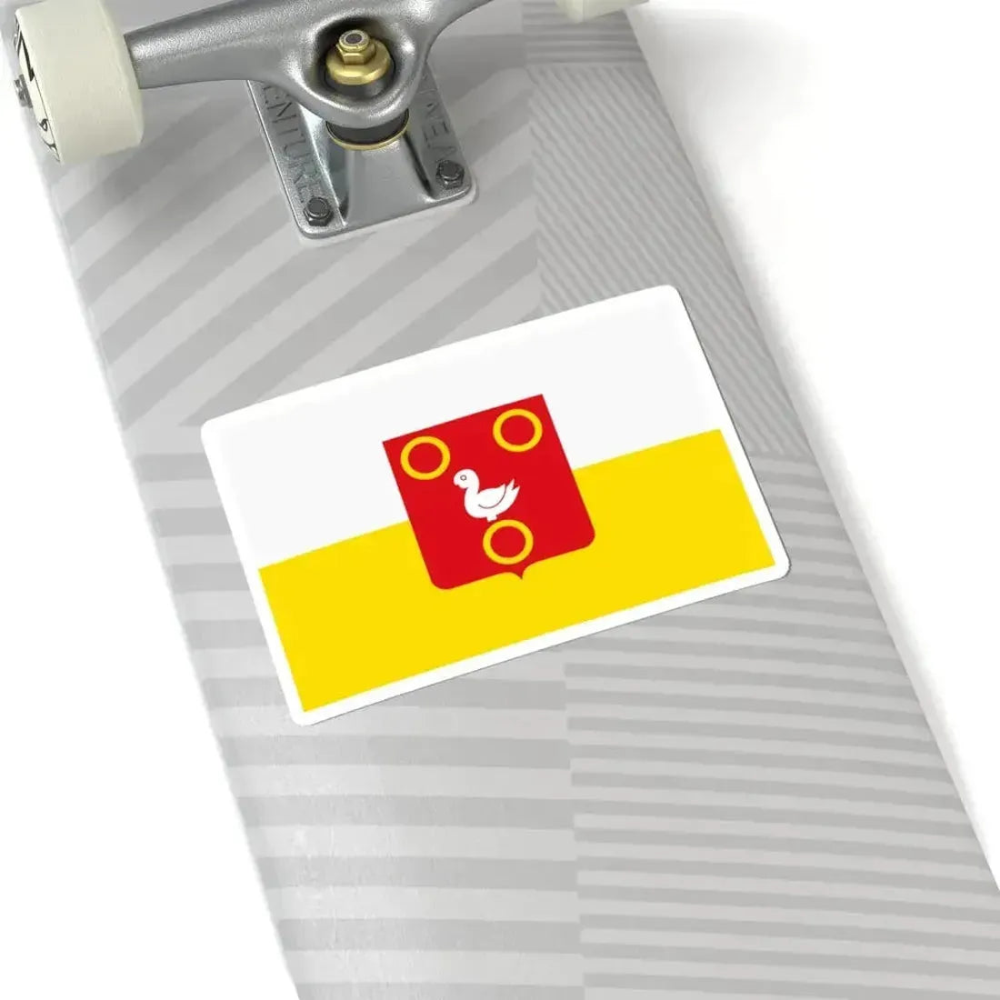 Kuurne vlag (Belgium) STICKER Vinyl Kiss-Cut Decal - The Sticker Space