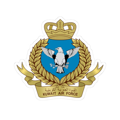 Kuwait Air Force emblem (Kuwait) (Coat of Arms) STICKER Vinyl Kiss-Cut Decal 3 Inch White - The Sticker Space