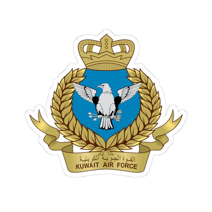 Kuwait Air Force emblem (Kuwait) (Coat of Arms) STICKER Vinyl Kiss-Cut Decal 4 Inch White - The Sticker Space
