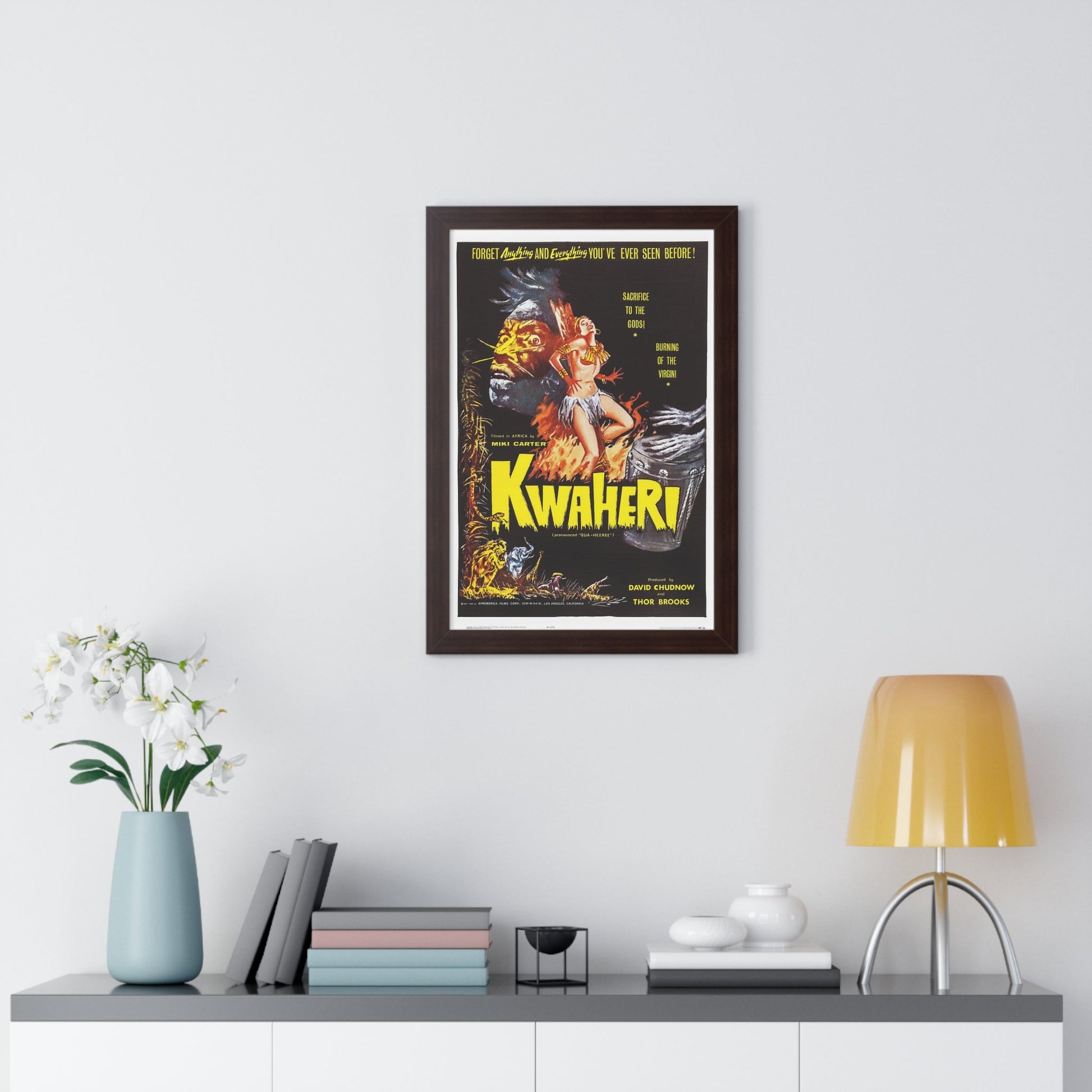 KWAHERI 1964 - Framed Movie Poster-The Sticker Space