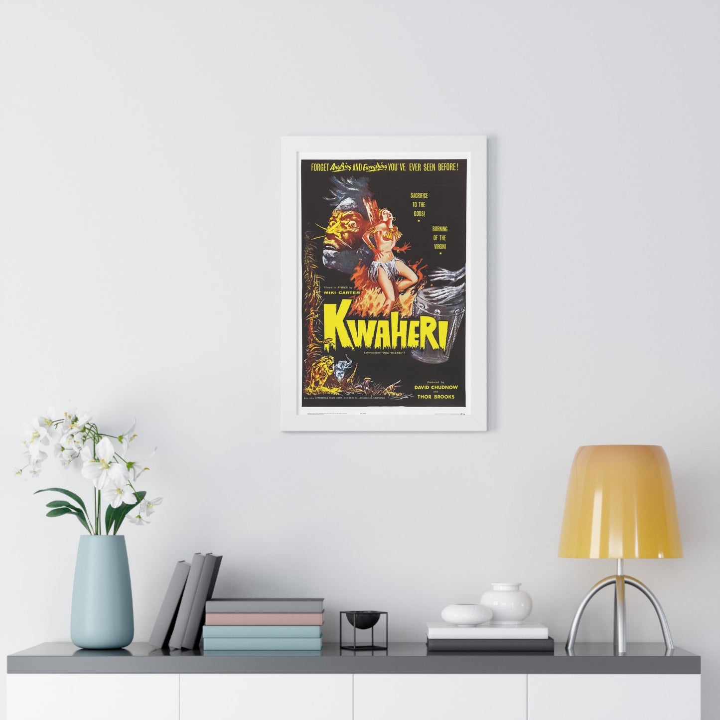 KWAHERI 1964 - Framed Movie Poster-The Sticker Space