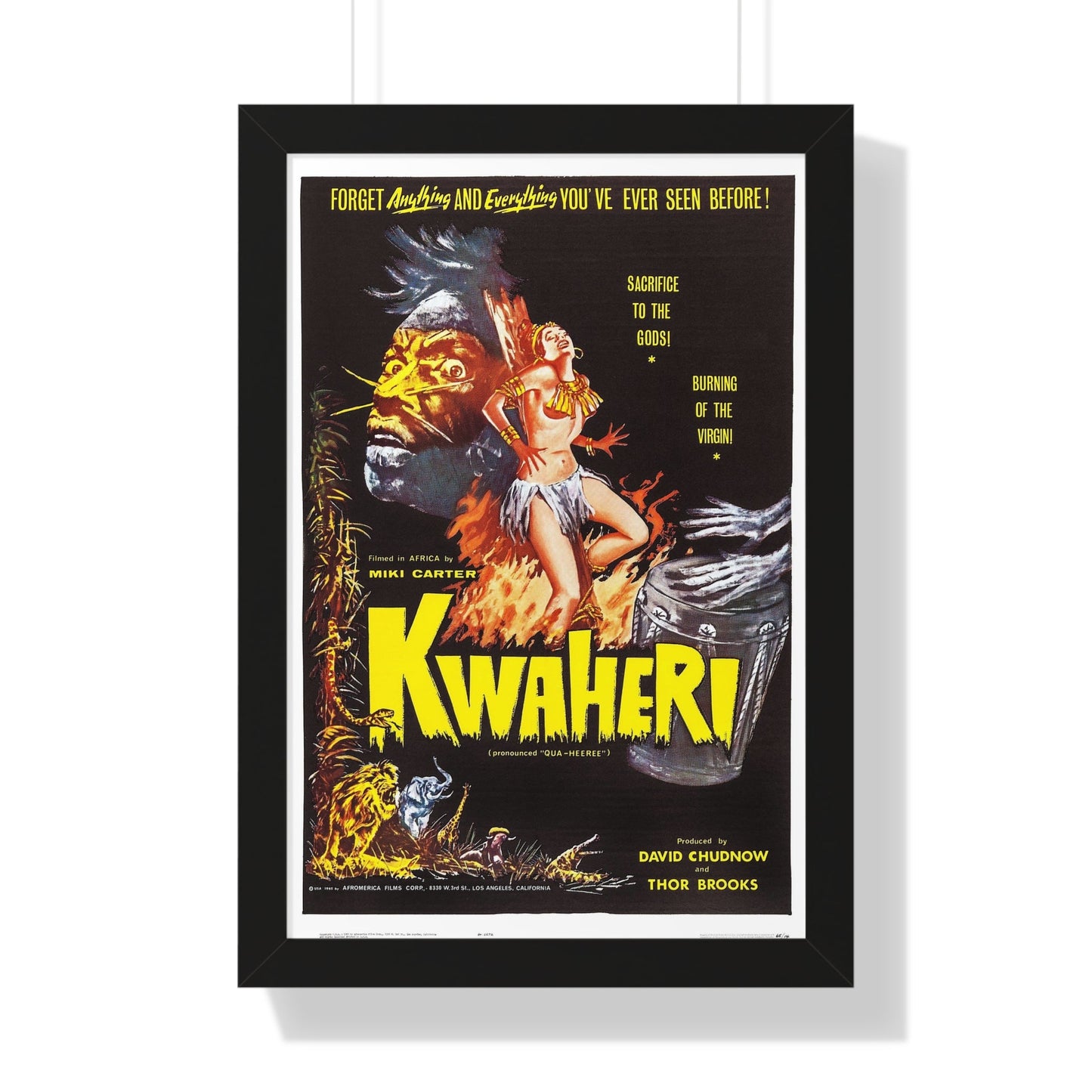 KWAHERI 1964 - Framed Movie Poster-16″ x 24″-The Sticker Space