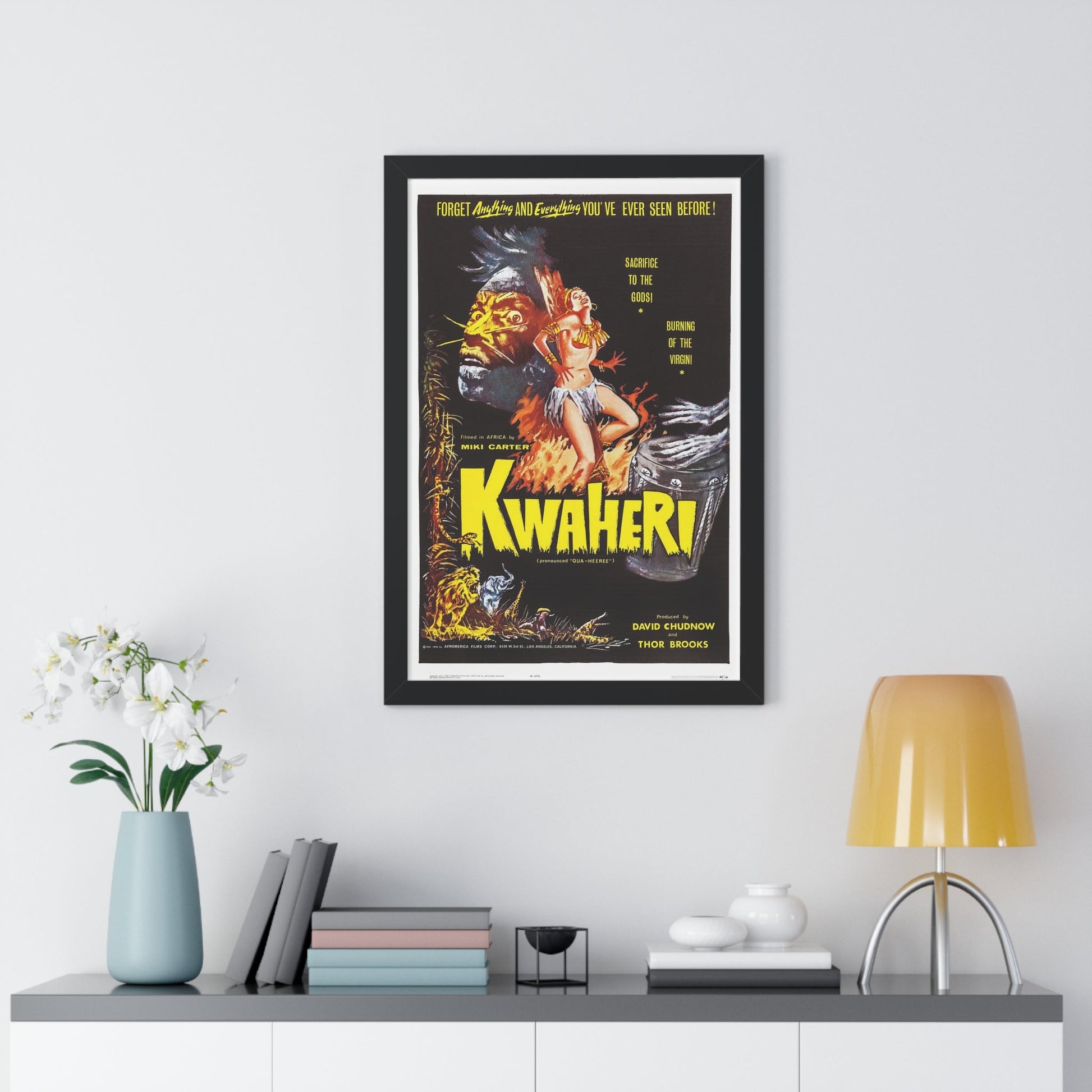 KWAHERI 1964 - Framed Movie Poster-The Sticker Space