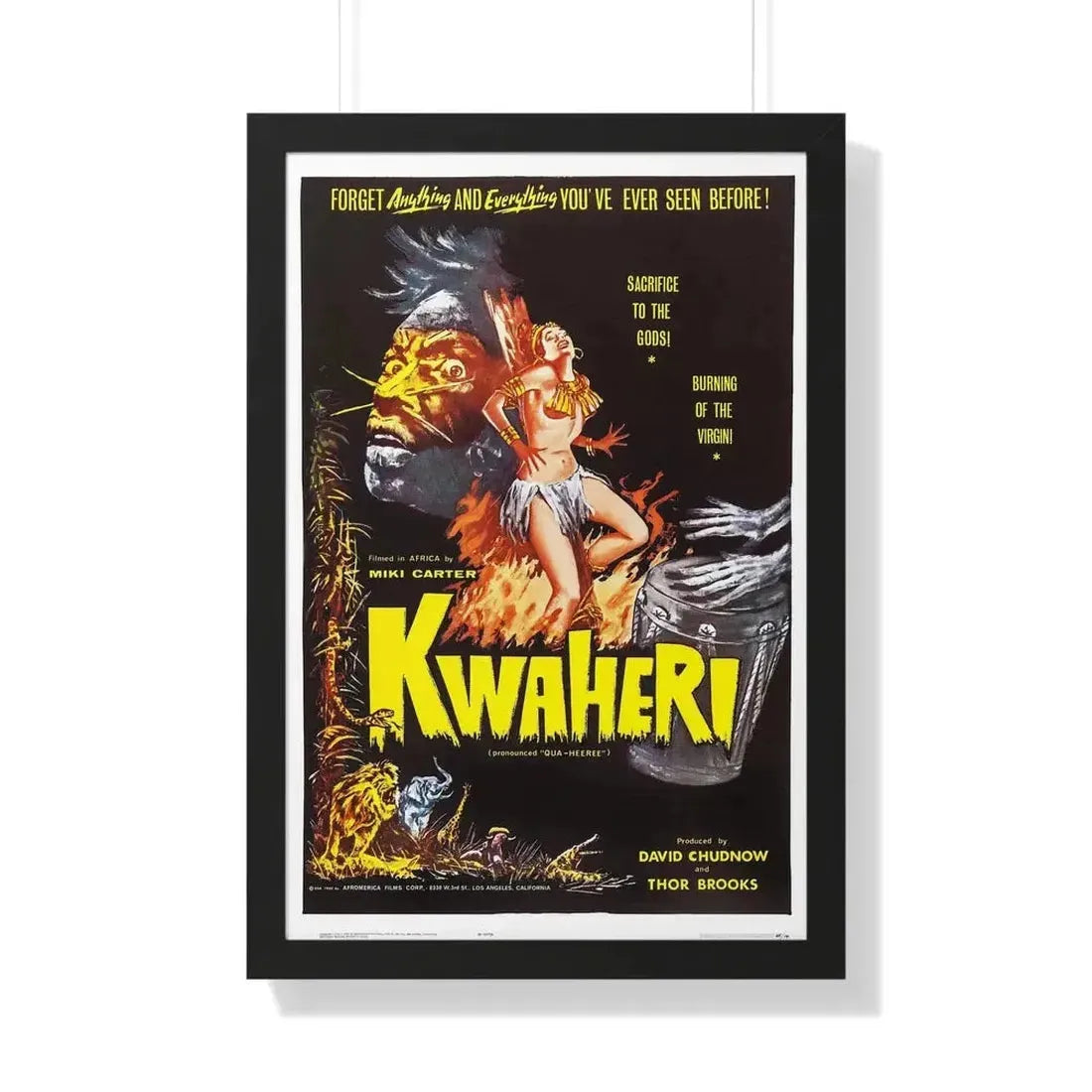 KWAHERI 1964 - Framed Movie Poster - The Sticker Space