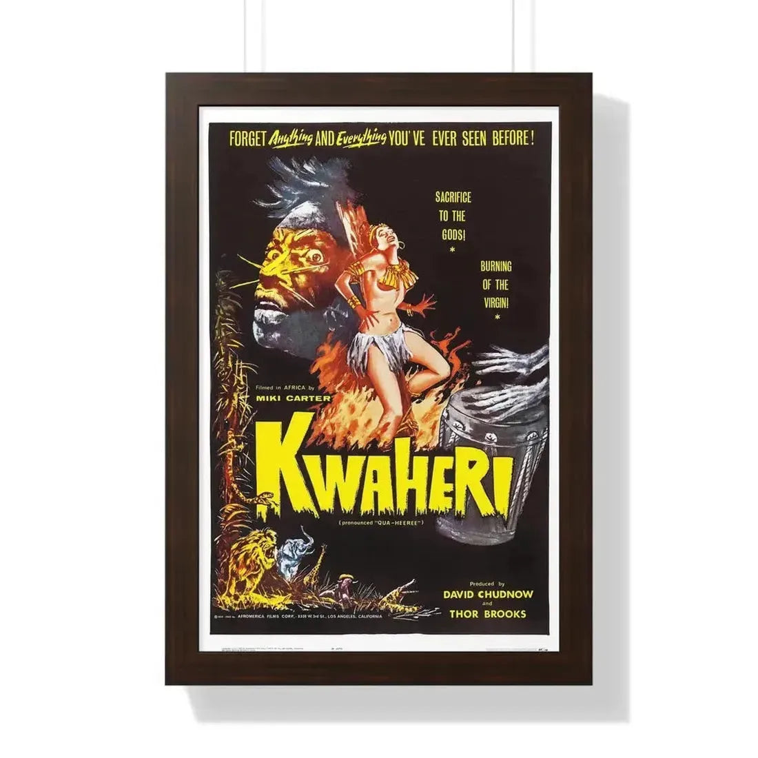 KWAHERI 1964 - Framed Movie Poster - The Sticker Space