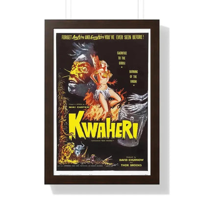 KWAHERI 1964 - Framed Movie Poster - The Sticker Space