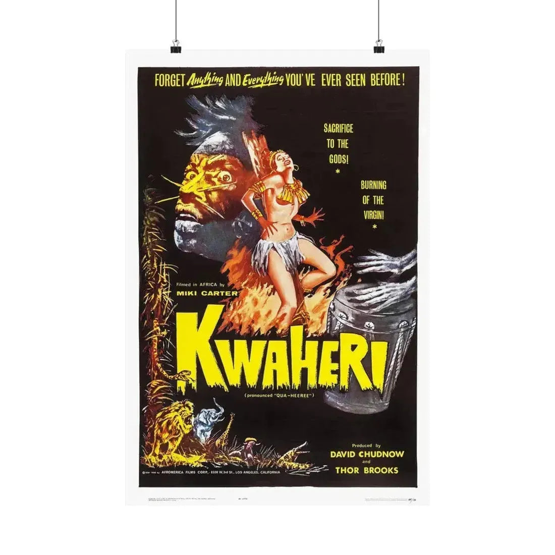 KWAHERI 1964 - Paper Movie Poster 20″ x 30″ Matte - The Sticker Space