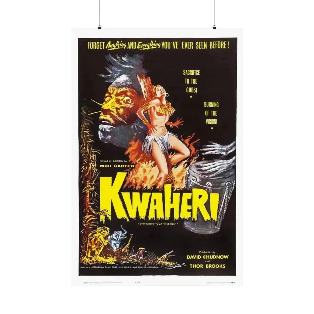 KWAHERI 1964 - Paper Movie Poster 36" x 54" Matte - The Sticker Space