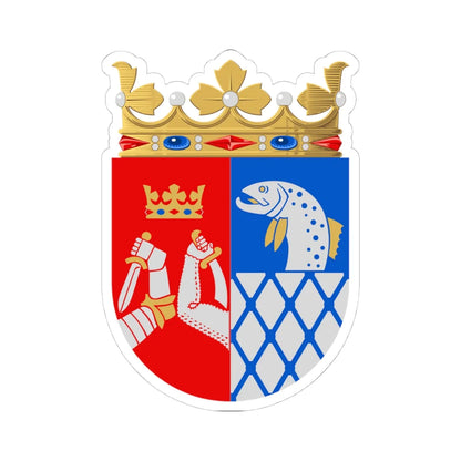 Kymen lääni.vaakuna (Finland) (Coat of Arms) STICKER Vinyl Kiss-Cut Decal - The Sticker Space