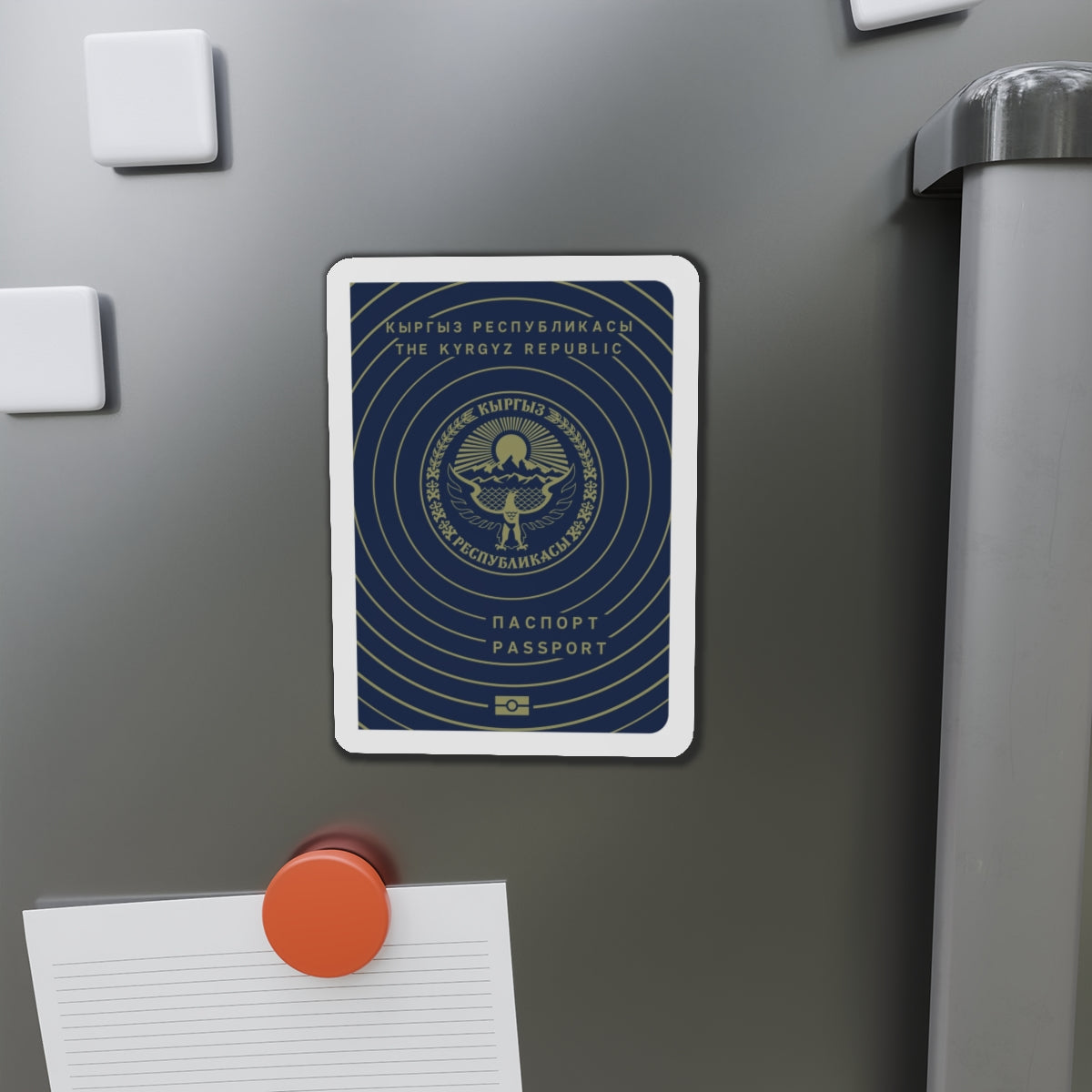 Kyrgyzstan Passport - Die-Cut Magnet-The Sticker Space