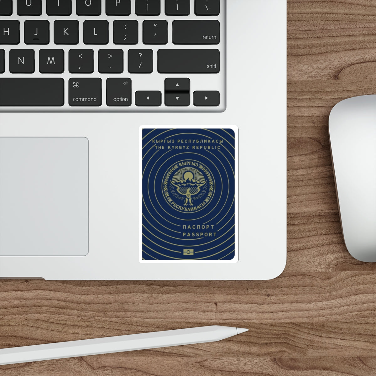 Kyrgyzstan Passport STICKER Vinyl Die-Cut Decal-The Sticker Space