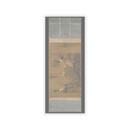Lü Ji - Mandarin ducks and cotton rose hibiscus - late 15th century v2 - STICKER Vinyl Kiss-Cut Decal