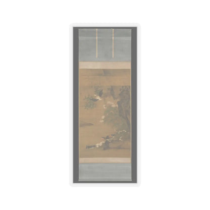 Lü Ji - Mandarin ducks and cotton rose hibiscus - late 15th century v2 - STICKER Vinyl Kiss-Cut Decal