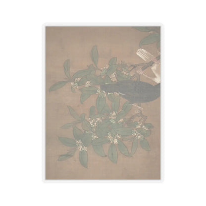 Lü Ji - Mandarin ducks and cotton rose hibiscus - late 15th century v4 - STICKER Vinyl Kiss-Cut Decal