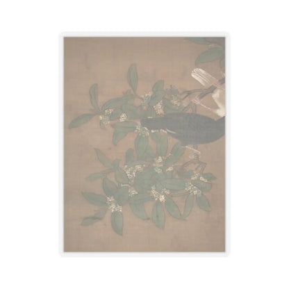 Lü Ji - Mandarin ducks and cotton rose hibiscus - late 15th century v4 - STICKER Vinyl Kiss-Cut Decal