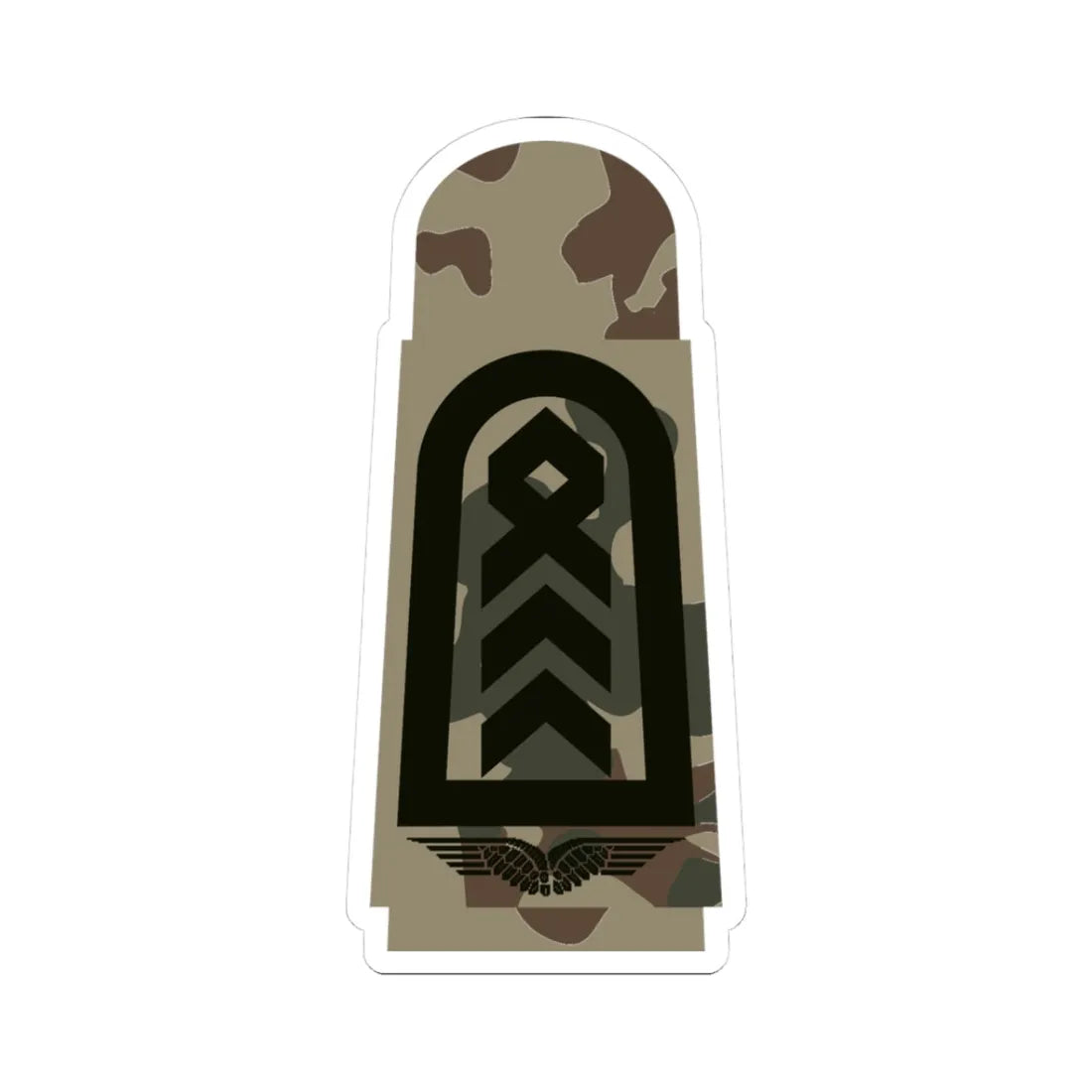 LA 3S3 35 Oberstabsfeldwebel (Military Rank) STICKER Vinyl Kiss-Cut Decal 3 Inch White - The Sticker Space