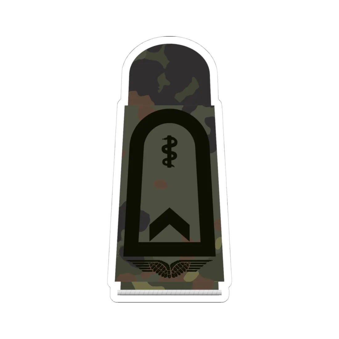 LA 5S5 31a Fähnrich SanOA HMx L (Military Rank) STICKER Vinyl Kiss-Cut Decal 4 Inch White - The Sticker Space