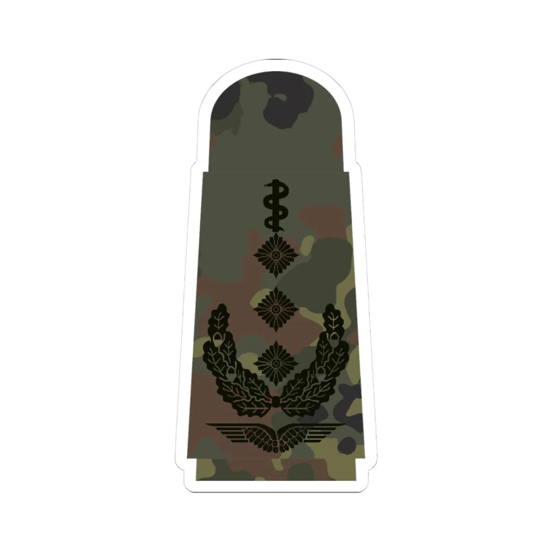 LA 5S5 53b Oberstarzt HMx L (Military Rank) STICKER Vinyl Kiss-Cut Decal 3 Inch White - The Sticker Space