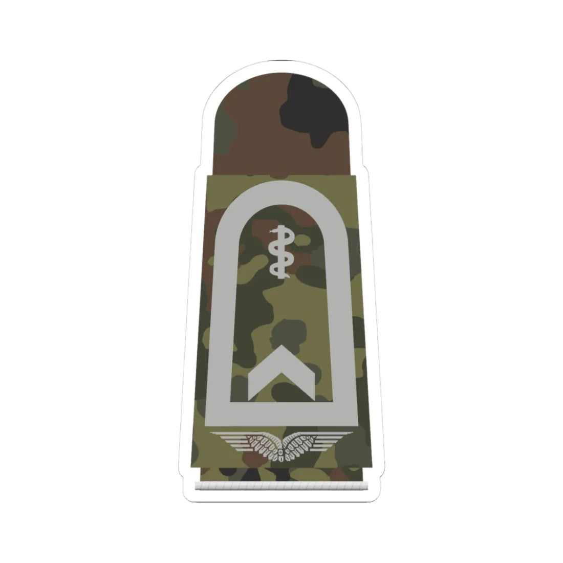 LA 5W5 31a Fähnrich SanOA HMx L (Military Rank) STICKER Vinyl Kiss-Cut Decal 3 Inch White - The Sticker Space