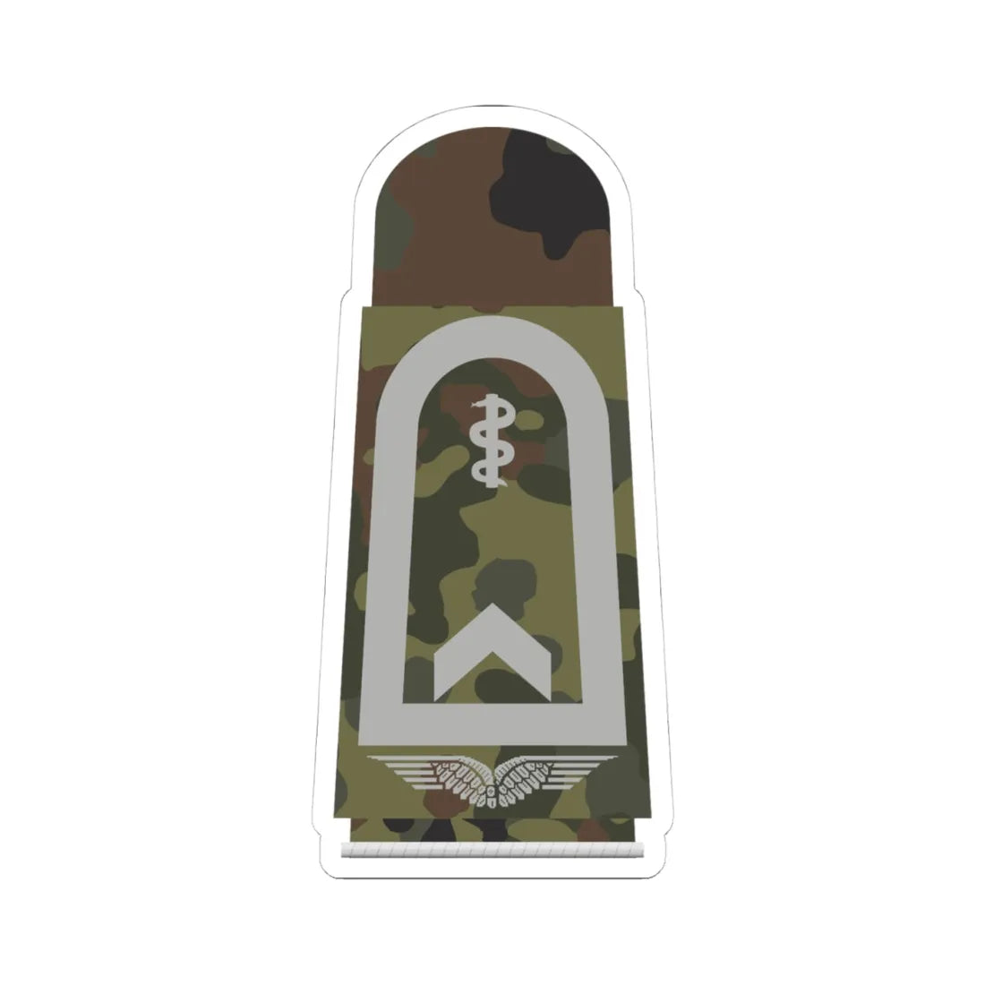 LA 5W5 31a Fähnrich SanOA HMx L (Military Rank) STICKER Vinyl Kiss-Cut Decal 4 Inch White - The Sticker Space