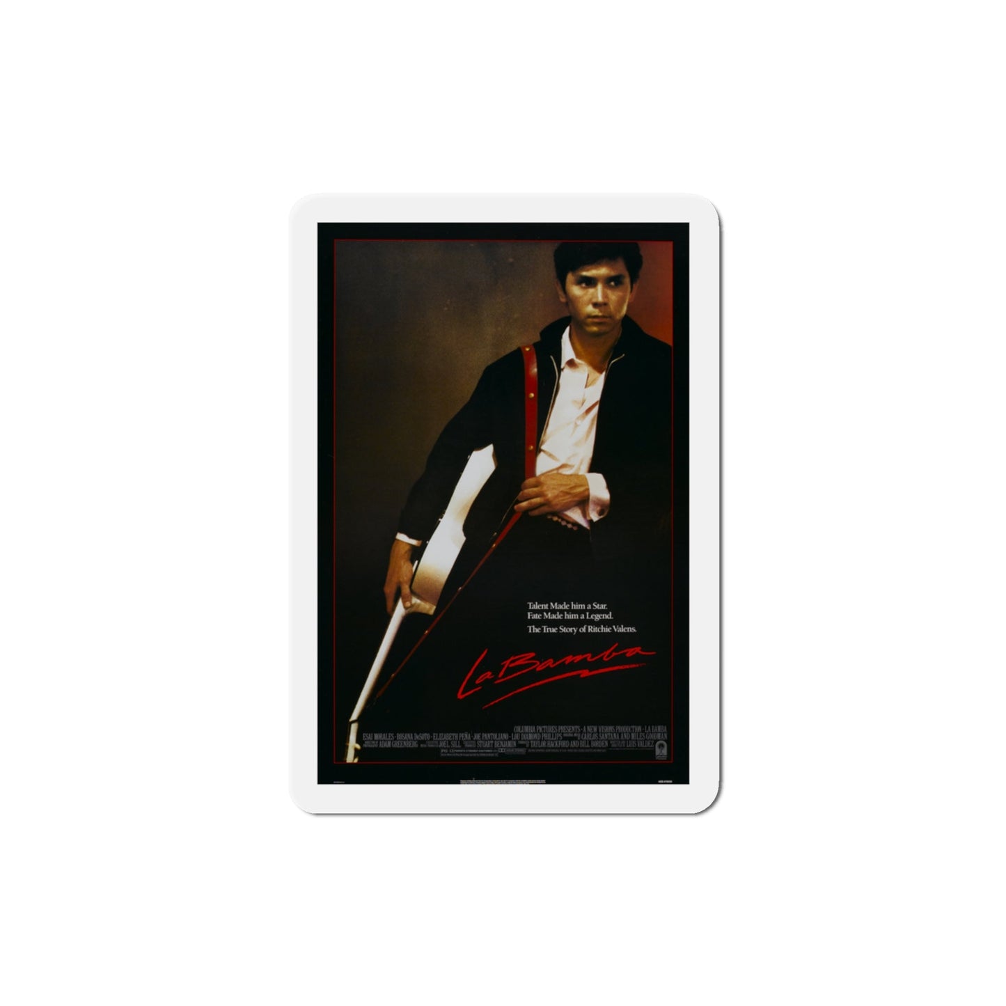 La Bamba 1987 Movie Poster Die-Cut Magnet-3" x 3"-The Sticker Space