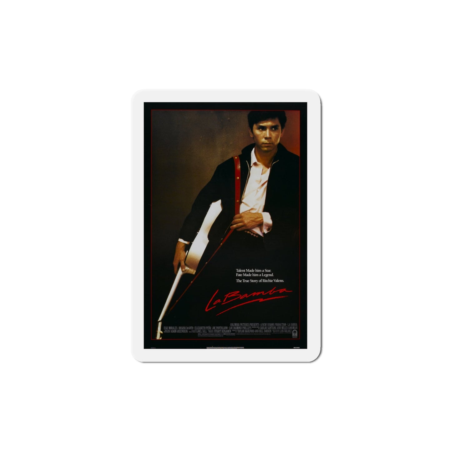 La Bamba 1987 Movie Poster Die-Cut Magnet-4" x 4"-The Sticker Space