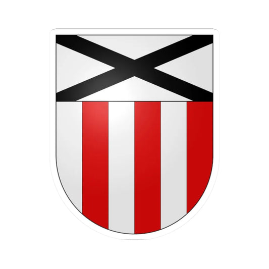 La Brillaz-coat of arms (Switzerland) (Coat of Arms) STICKER Vinyl Kiss-Cut Decal 2 Inch White - The Sticker Space