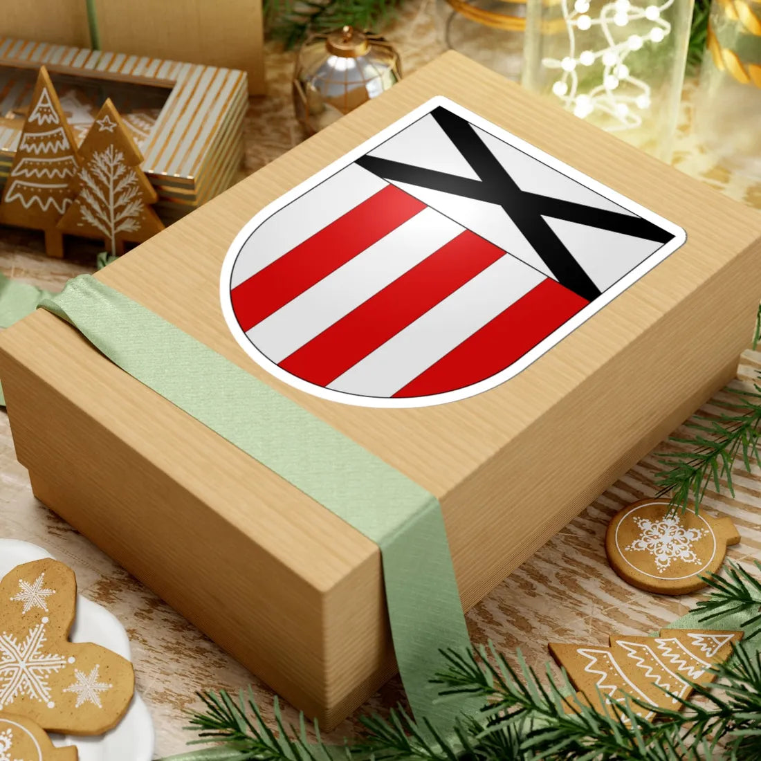 La Brillaz-coat of arms (Switzerland) (Coat of Arms) STICKER Vinyl Kiss-Cut Decal - The Sticker Space