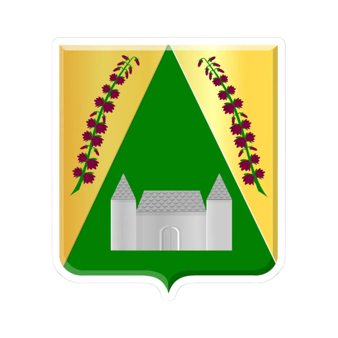 La Bruyère wapen (Belgium) (Coat of Arms) STICKER Vinyl Kiss-Cut Decal 3 Inch White - The Sticker Space