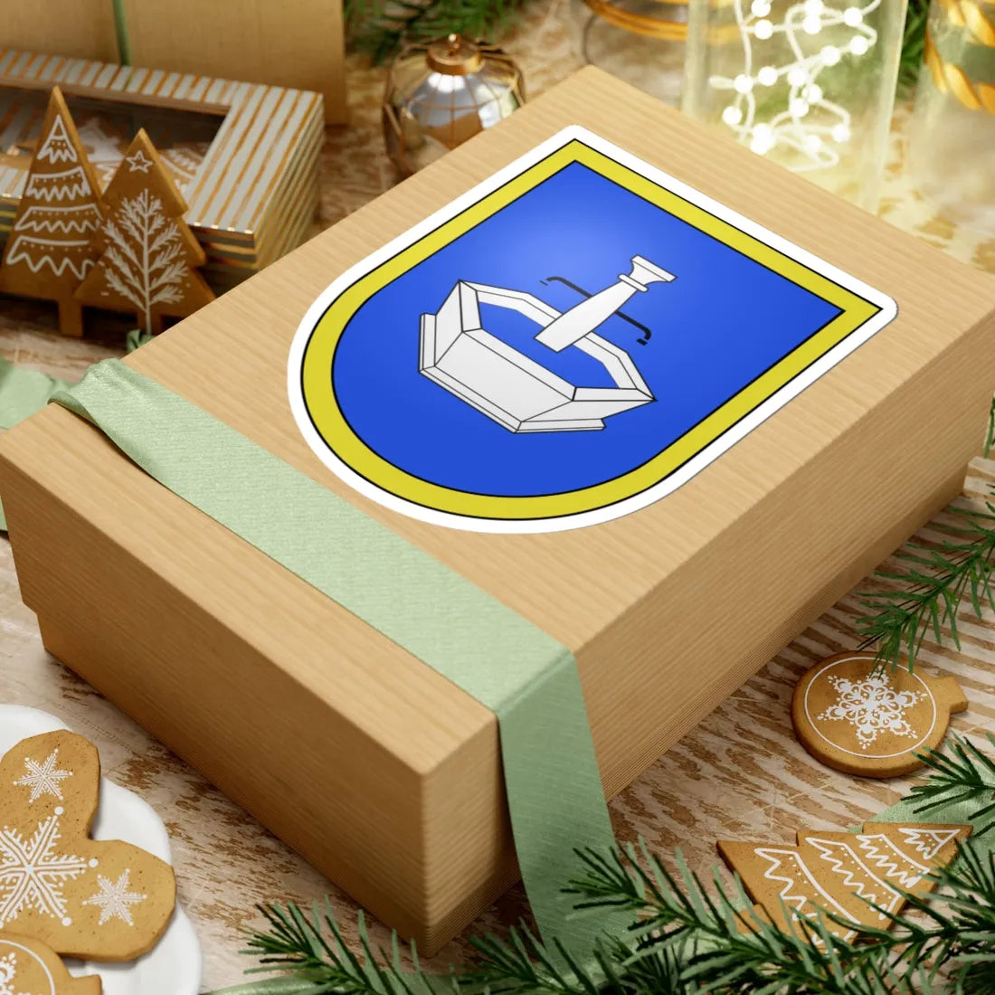 La Brévine-coat of arms (Switzerland) (Coat of Arms) STICKER Vinyl Kiss-Cut Decal - The Sticker Space