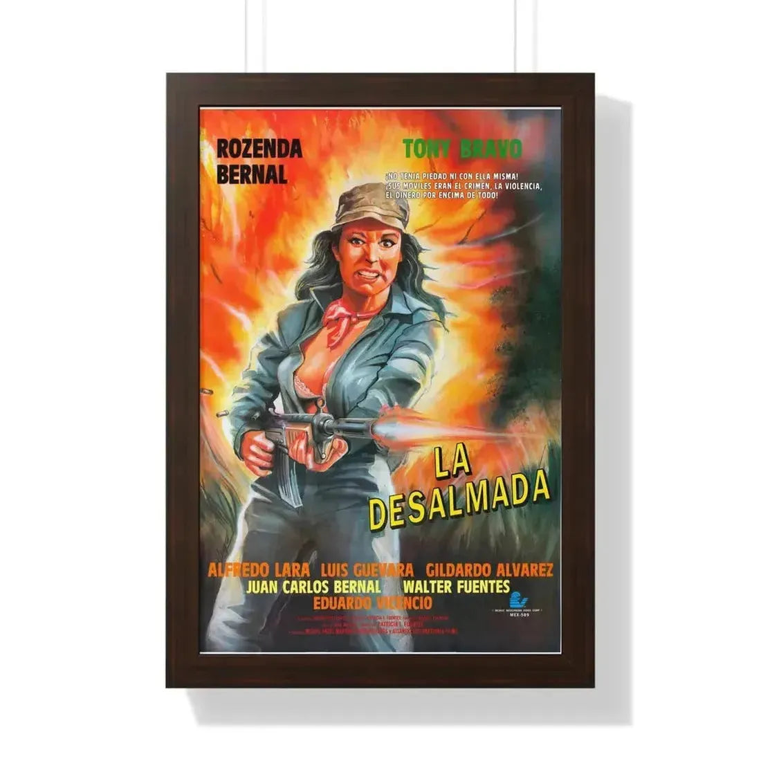 La desalmada 1994 - Framed Movie Poster - The Sticker Space