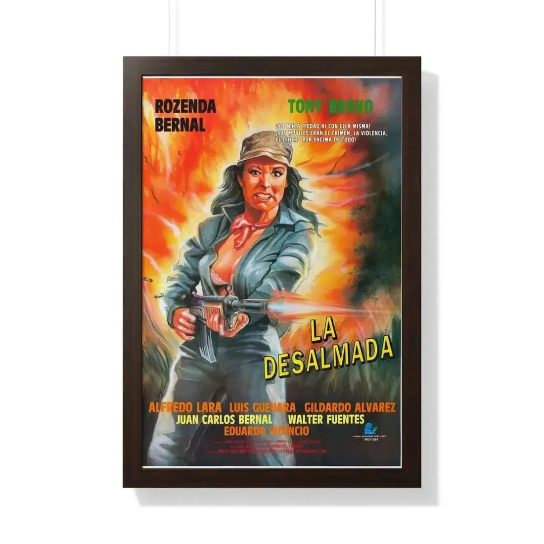 La desalmada 1994 - Framed Movie Poster - The Sticker Space